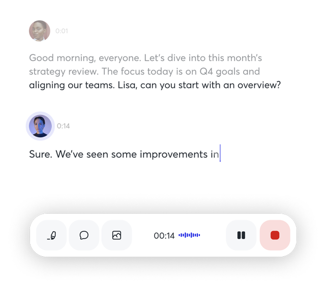 Audio Demo - Meeting Copilot listening and understanding audio content